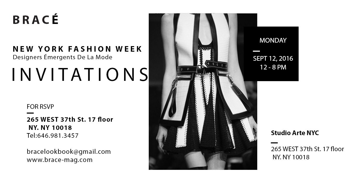 BOSSLADYNETWRK's tweet image. You are invited to attend, Bracé Designers Émergents De La Mode guestli.st/425604