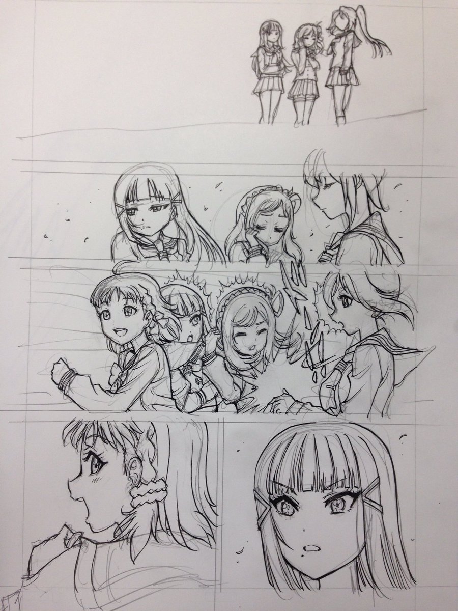 こういうページのある薄い本を今綽々と作っていますが(まだ後20枚くらいある)、えーっとこれ描いた後で、2冊目の「庵野対ホノオ」本(50ページ)をネームから作る。……で、コミケまでにGガンの原稿とヒーローズのネームから原稿…大丈夫⁉︎ 