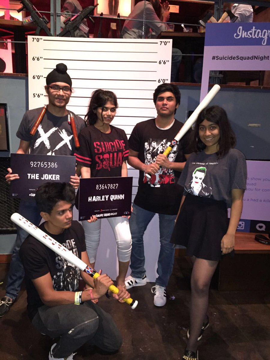 Basheera's tweet photo. #SquadGoals at @voxpop &amp; @SonyMusicIn #SuicideSquadNight ! Thank you for coming and making it amazing! #VoxSquad https://t.co/GoTt4GDI9W