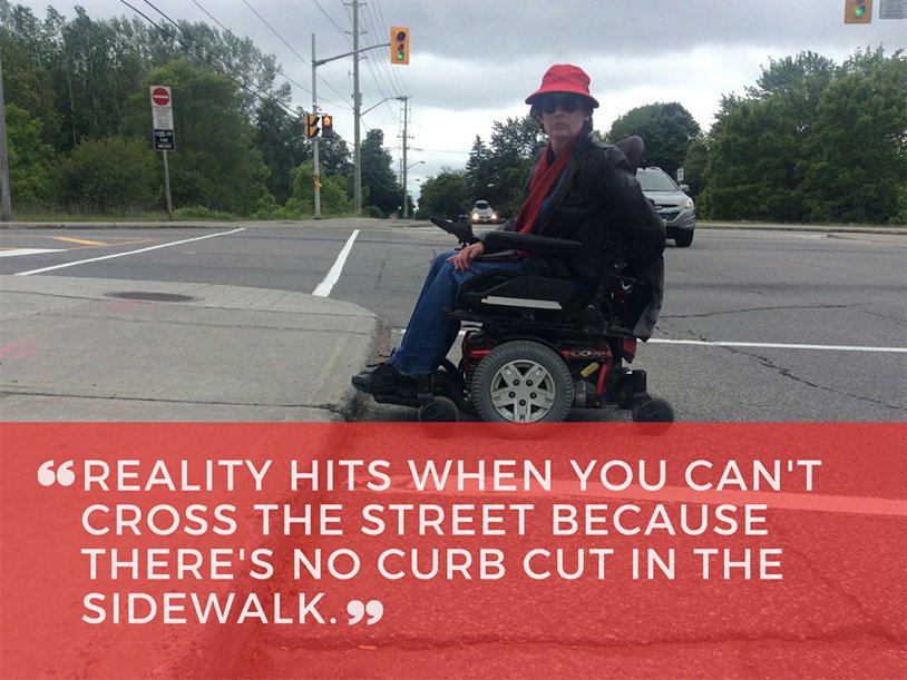 marchofdimescda's tweet photo. You'd be surprised of the barriers in our society! Thanks @MSSocietyCanada  for spreading awareness! #accessibility https://t.co/w6Lj7bsT1D