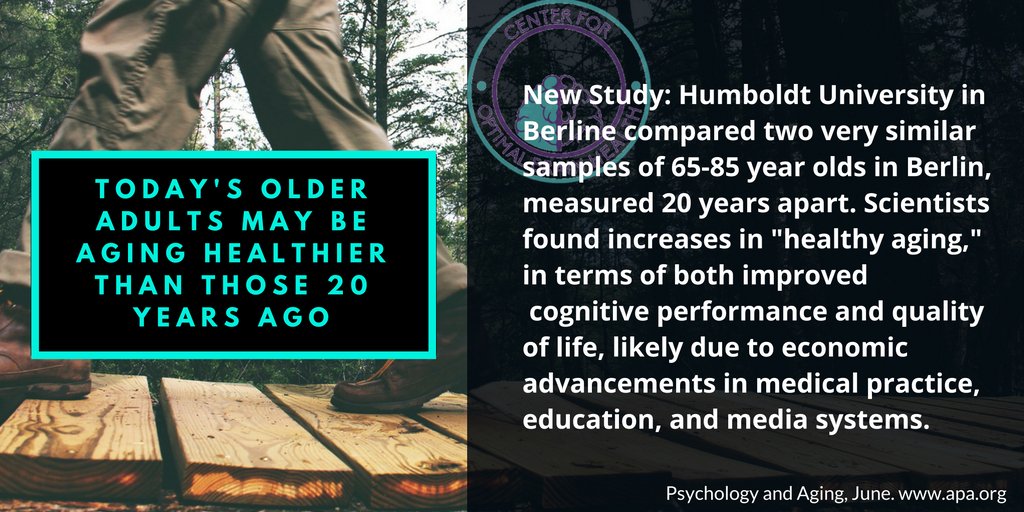 New study may be good news for those aging today. #cfobh #brainhealth #humpday #aging #houston #momshelp
