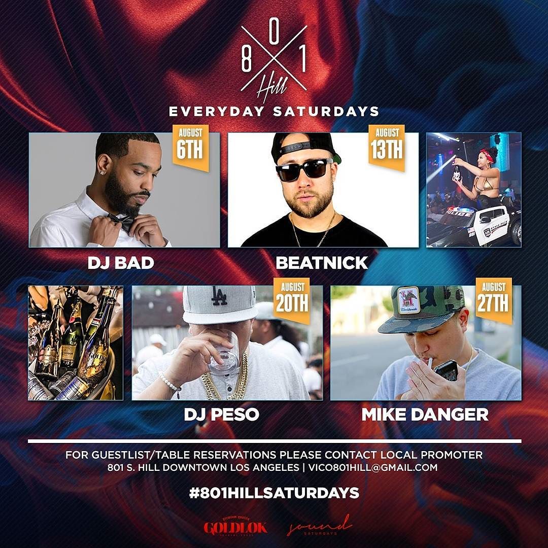 VIP_NIGHTLIFELA's tweet photo. #SoundSaturdays 21+ @801HillLA Let's Turn up! #8182006751 FOR GUESTLIST TEXT π»801 s Hill st LosAngeles πRESERVE YOUβ¦ https://t.co/wF6Rq4K6ag