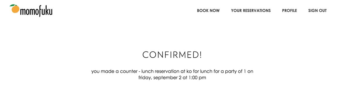 jessieeevans's tweet photo. Just booked my reservation @momofuku! @davidchang I could not be more excited! #jessieeats #solodining #chefcounter https://t.co/DCHfZ6d7ul