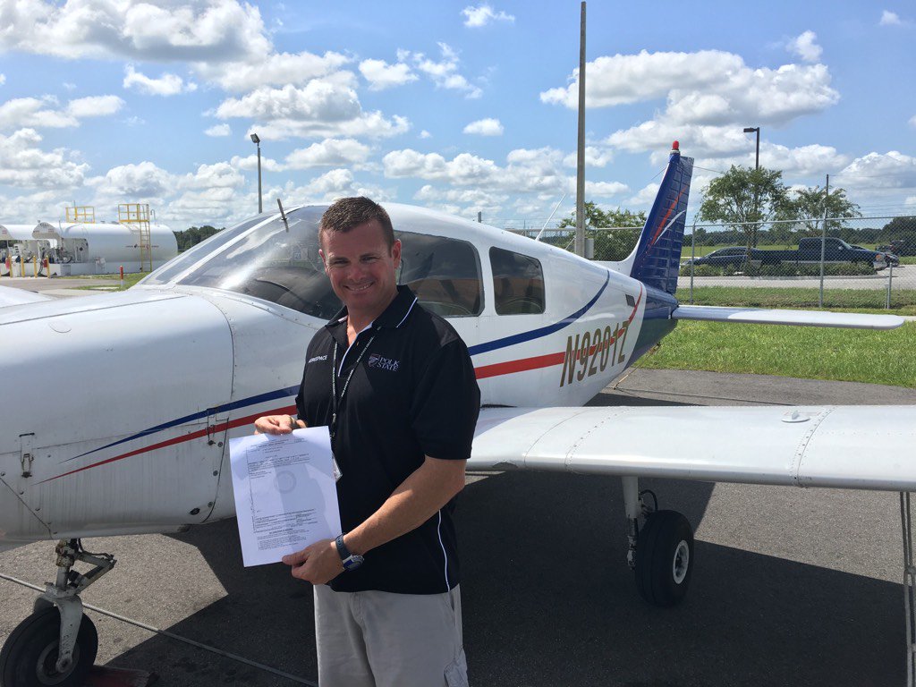 And another big congrats to Matt Carlisle for obtaining his Private Pilot Certificate today! Well done sir!