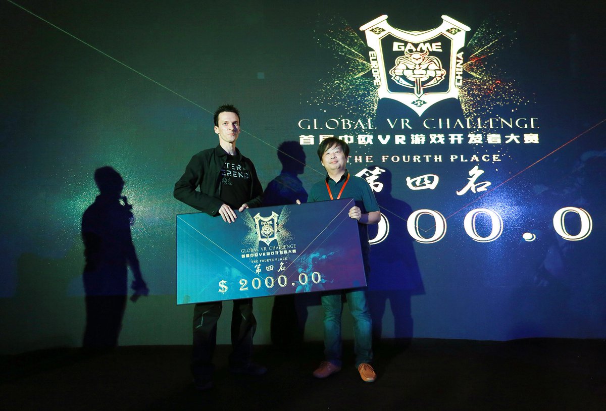 SpaceBoxGame's tweet photo. Success! Space Box awarded at Global VR Challenge in Shanghai! #GVRChallenge #VR #VirtualReality #VRgames #DeePoon https://t.co/KPY0pzvebf