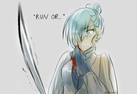 StoicGlyphs's tweet image. 「Run or.  .  .」