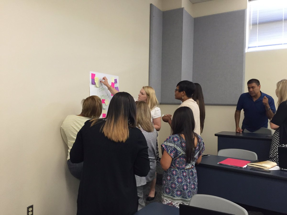 TSudovsky's tweet image. Ts using #affinitymapping @DuncanvilleISD to brainstorm effective lesson creations #passtheplate