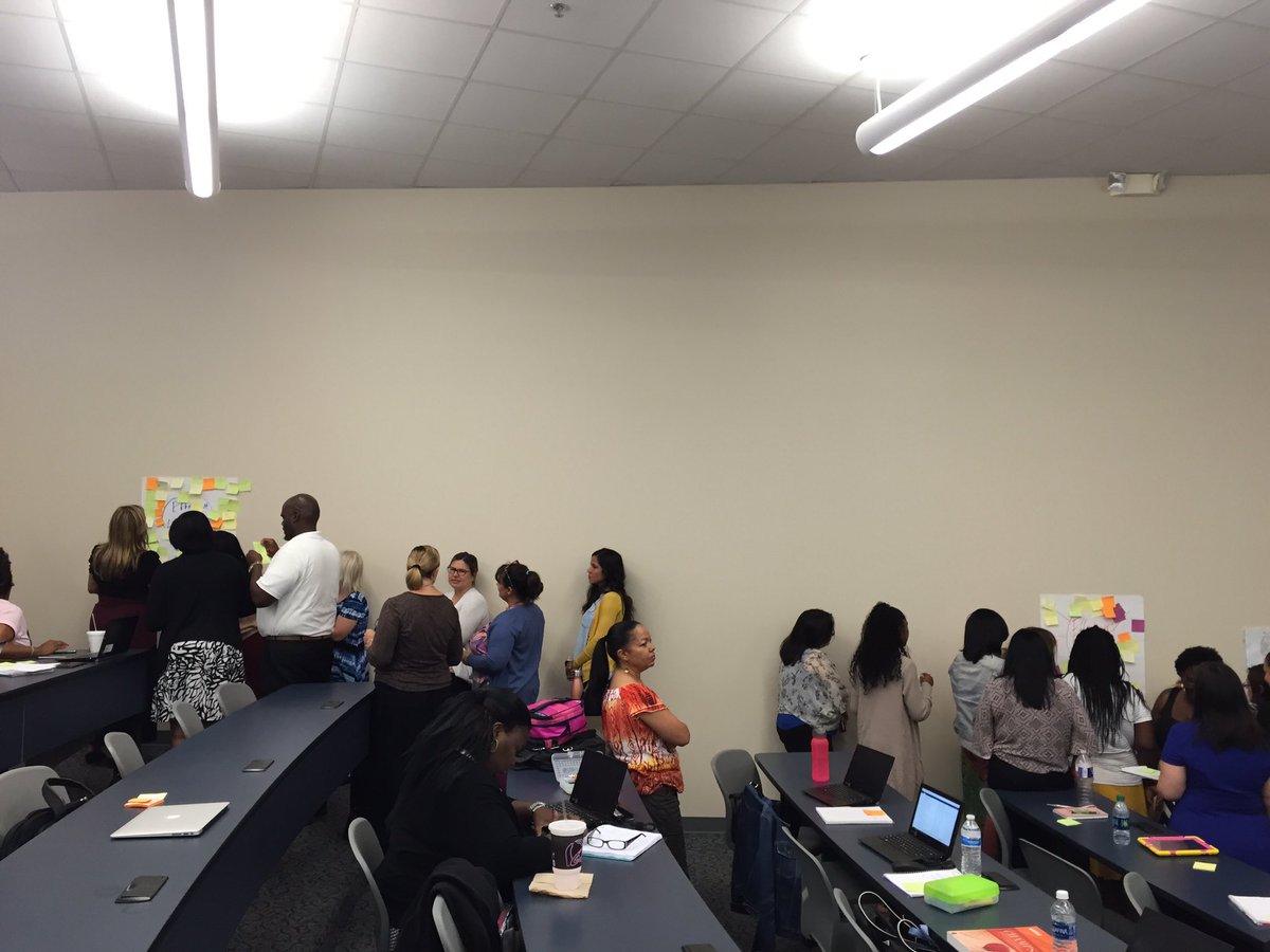 TSudovsky's tweet image. Ts using #affinitymapping @DuncanvilleISD to brainstorm effective lesson creations #passtheplate