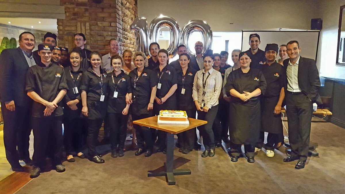 Very excited to show off our 100th Orange cow Beefeater @ Travellers Rest, Kenton. Good luck to Jenna #SUGM