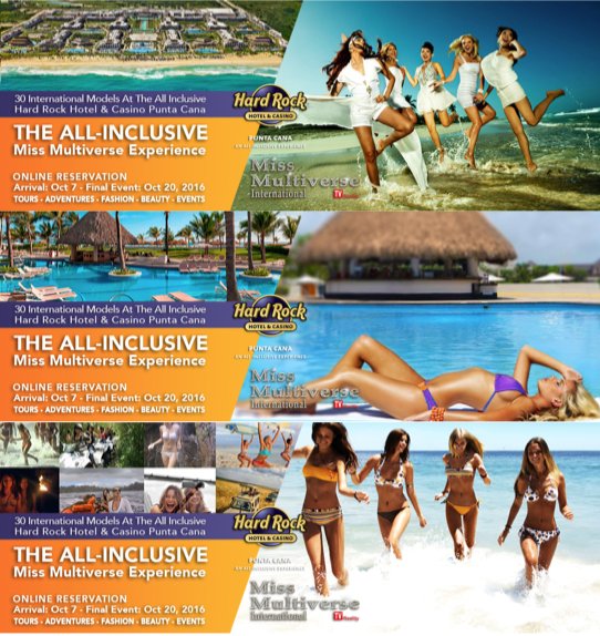 MissMultiverse's tweet image. Join us at the Pool parties at the world finals of Miss Multiverse 2016 Oct 7 - 21 @HRHPuntaCana #thisishardrock