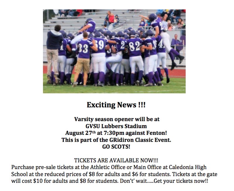 Caledonia Football tweet media