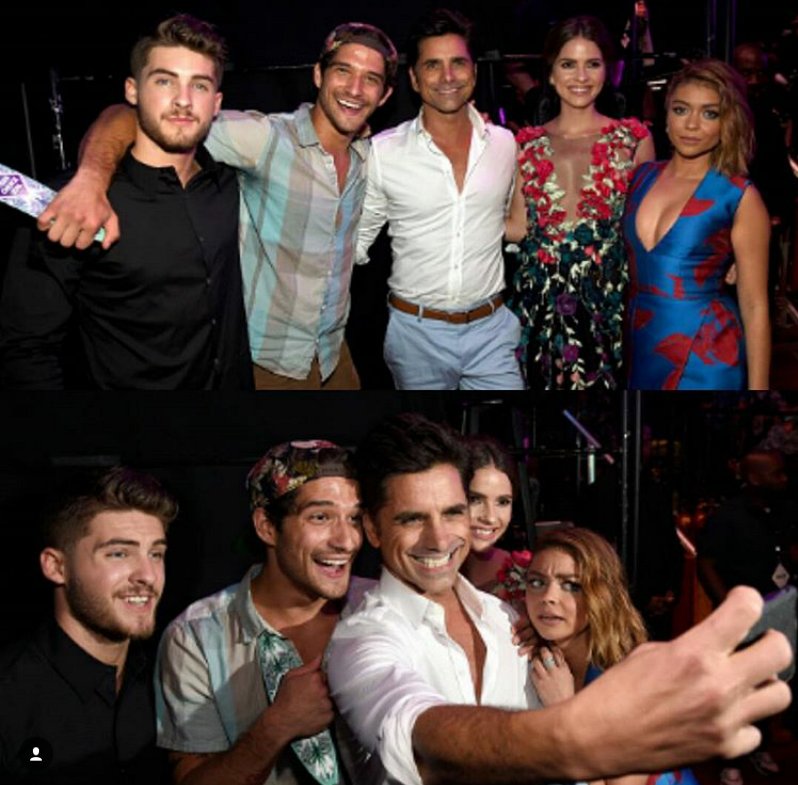 BestSeries_Fr's tweet photo. #PHOTO #TW 
Shelley Hennig, Tyler Posey et Cody Christian au Teen Choice 2016 -Lydia https://t.co/DzkPQeNdSP