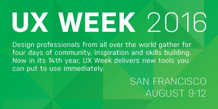 JustinRyanBond's tweet photo. #UX week is coming, #UX week is coming!! #UXWeek2016 https://t.co/HlelrNZNaq https://t.co/T1coTawfb2
