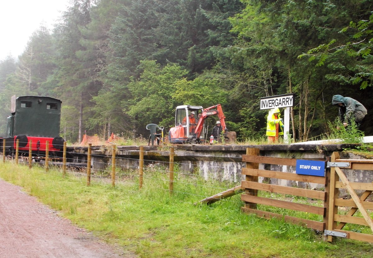 IFARlyMuseum's tweet photo. Station namboard and replica oil lamp erected on platform 27th July https://t.co/1JqH72oLaC