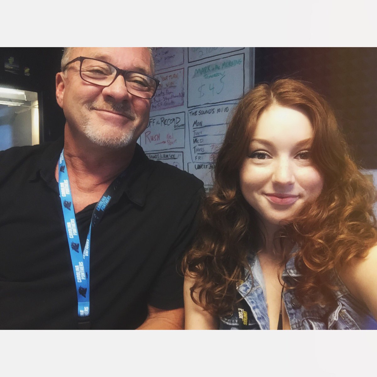 littlebabykates's tweet photo. Last studio photo with Dad.❤️I can't thank my father enough for bringing me on! #radiogod #markinthemorning https://t.co/LbLOrY4mRP