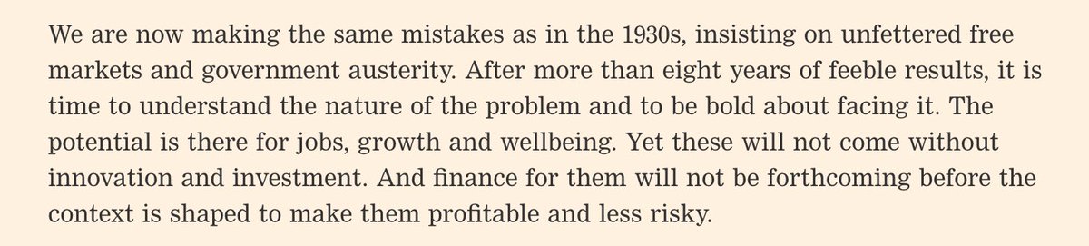 Making the same mistakes as in the 1930s — <a href="/CarlotaPrzPerez/">Carlota Perez</a> in <a href="/FT/">Financial Times</a> — on.ft.com/2aKKhDQ