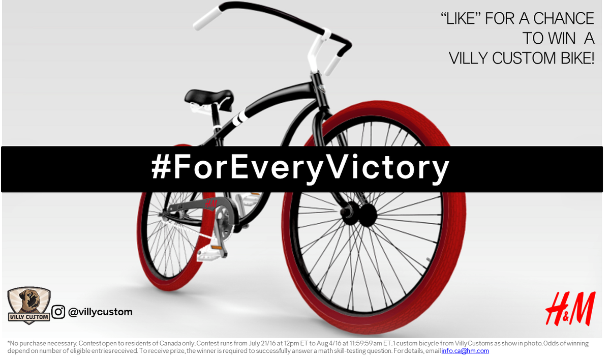 hmcanada's tweet photo. It's #LastCall! Double your chance to #win a cruiser: like this &amp; @villycustoms to hit the pavement #ForEveryVictory https://t.co/IzdFNvVvL1
