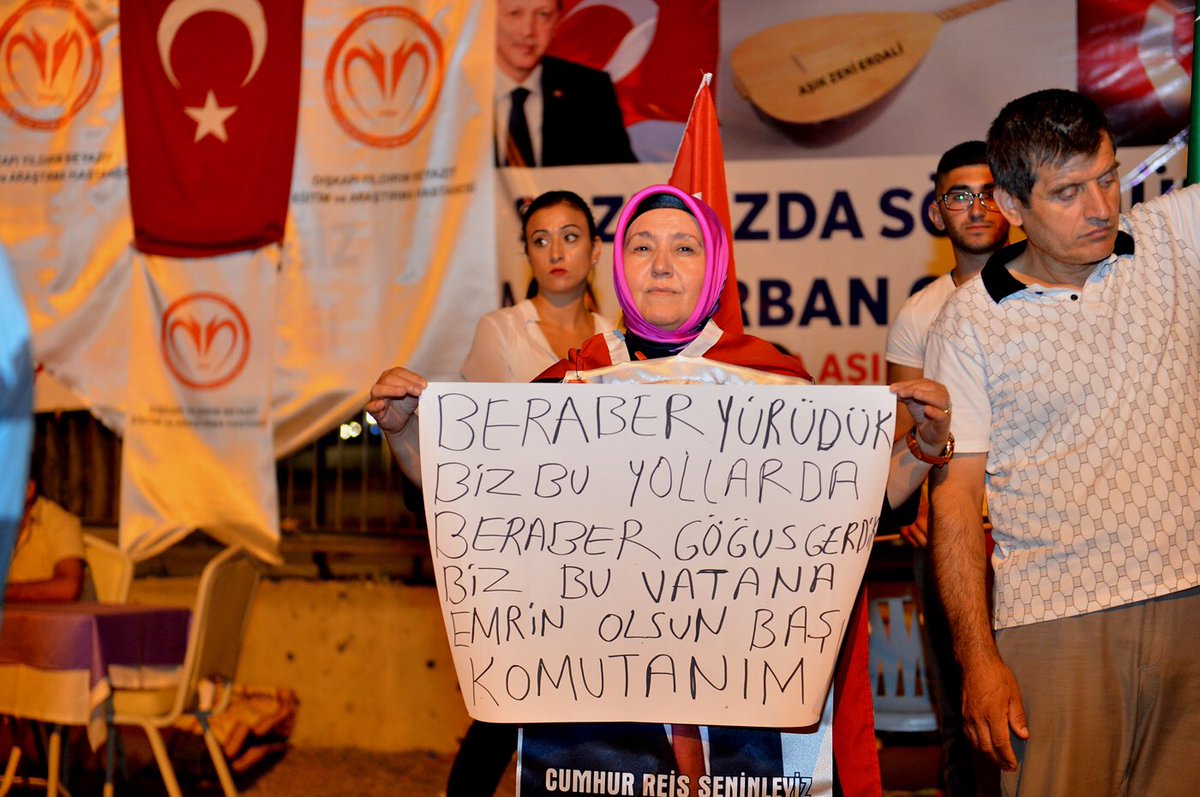 Cumhurbaşkanlığı Külliyesi önünde vatan ve demokrasi nöbeti 19. gününde... (3)