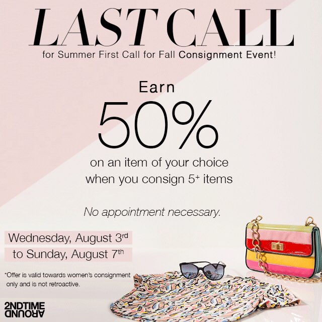 Consigning AND shopping with us just got that much better 🙆🏻 Today through Sunday 💕