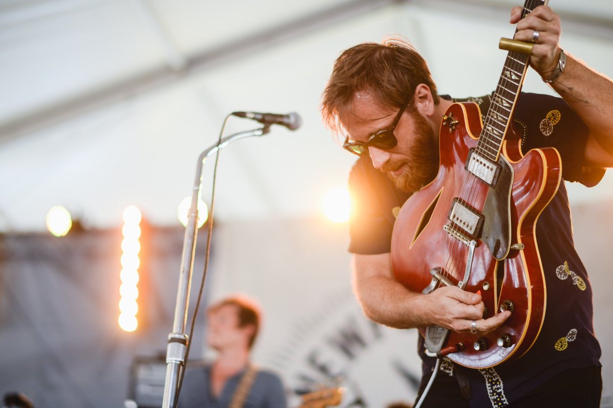 Music for the golden hour: <a href="/thearcs/">The Arcs</a> help close out Friday at #newportfolk. (📷: <a href="/adamkissick/">Adam Kissick</a>)