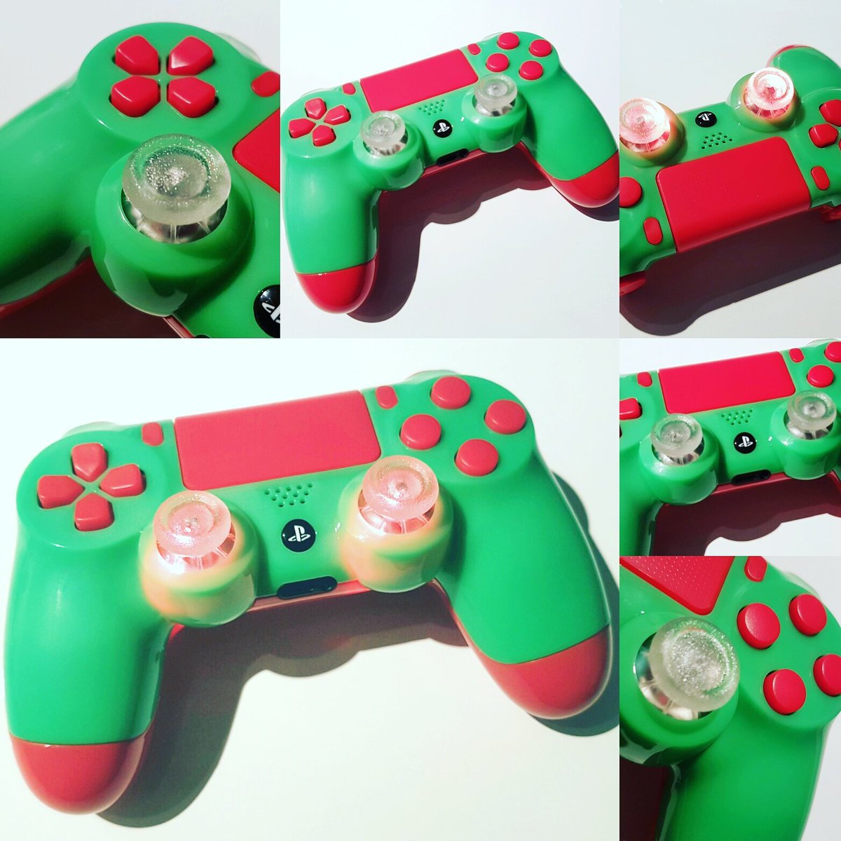 Tru Modz On Twitter Ps4 Controller Portugal Edt Portugal Green Red Custom Ps4 Led Trumodz Ps4controller Customcontroller