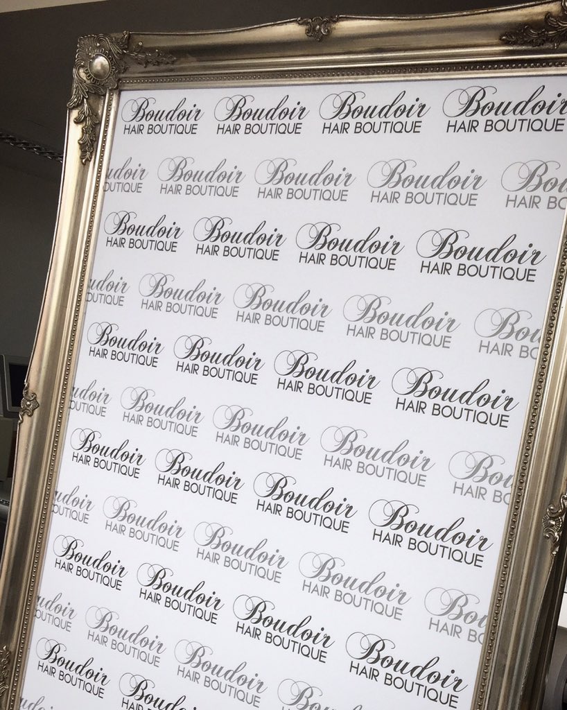 TygerDigital's tweet image. Lovely framed print for Boudoir Hair Boutique #LargeFormatPrint #Posters #DisplayPrint #WirralPrinters