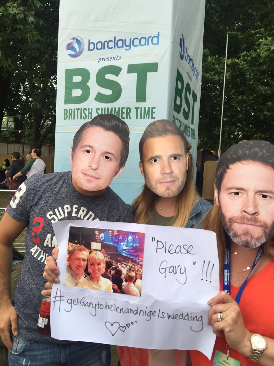 MadThatter1's tweet photo. @GaryBarlow October = TOUR NEWS + my bezzie's wedding 26th October...busy!! #getGarytohelenandnigelswedding #sing4us https://t.co/177O4PYAWD