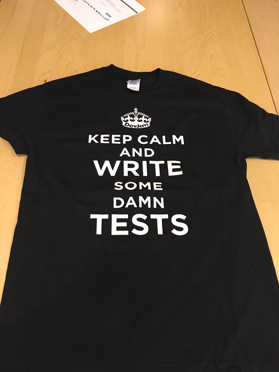 Stoked to sport a new <a href="/DevJams/">DevJam</a> t-shirt at #agile2016