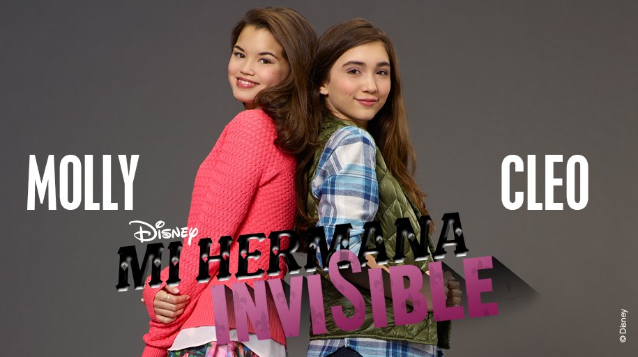 DisneyChannelLA's tweet photo. RT si te identificas con Molly y LIKE si te gusta más Cleo. HOY no te pierdas #MiHermanaInvisible en #DisneyChannel https://t.co/OV9RETIvO0