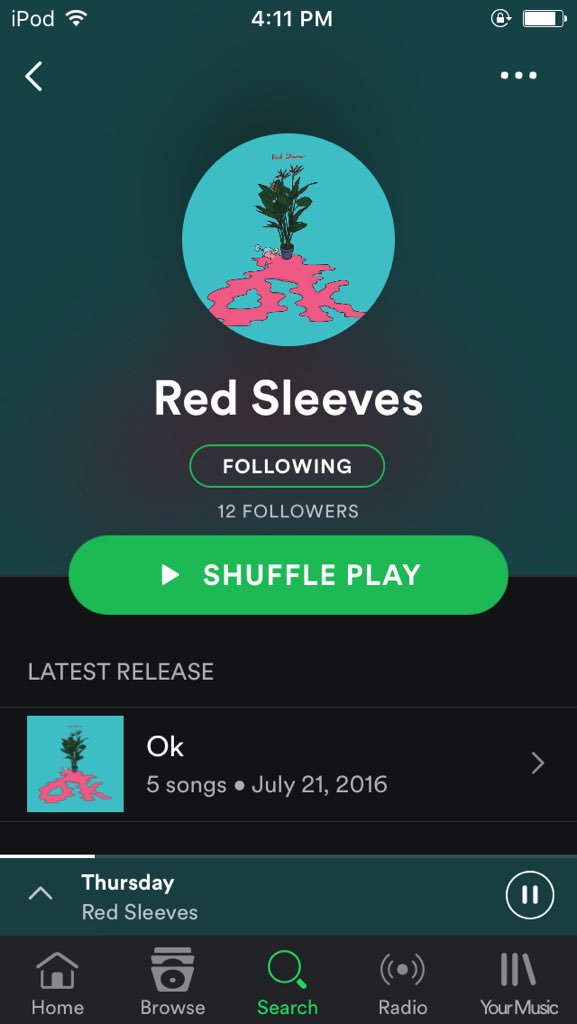 this album is so good y'all should check these guys out cause they're my fav and they're local !!! 🤘🏻<a href="/Redsleevesut/">Red Sleeves</a>