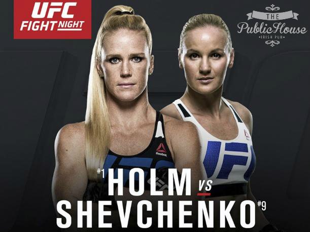 PublicHouseCR's tweet photo. Este Sábado #ufcfightnight en vivo Holm vs Shevchenko, no te lo perdás! https://t.co/1SsIYUyrrR