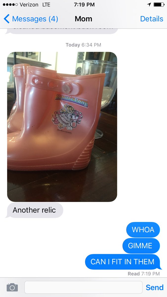 CosplayHazard's tweet photo. My mom just found my MLP rain boots 😍😍 vintage as fuckkk https://t.co/U5HINPi7ja