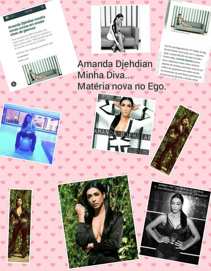 EdnaSardinha's tweet photo. Boa noite galera..
Mais uma matéria linda da Diva @AmandaDjehdian  no Ego corre lá pra vê as novidades.... Ta linda https://t.co/i6g5emwhir