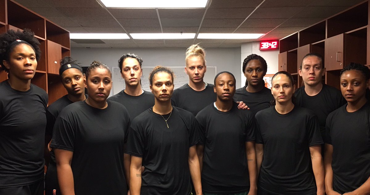 'There comes a time when silence is betrayal' - MLK @wnba 

#WewillNOTbesilenced
#Blacklivesmatter
