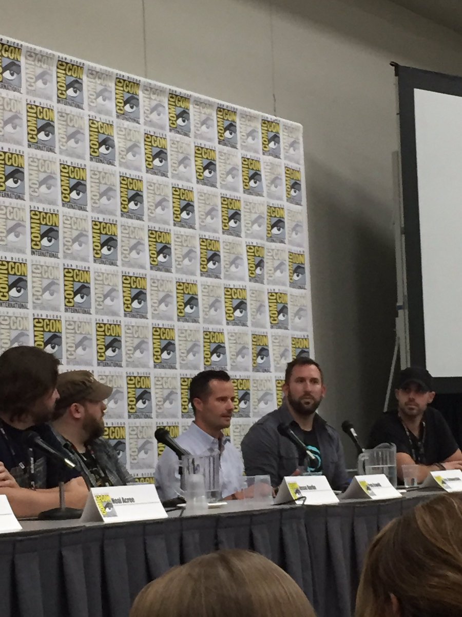 CW3PR's tweet photo. "We used elements from the game to create the film work" - @PeterMcTweeter on #AngryBirdMovie #BehindTheGames #SDCC https://t.co/PT1IjQ5n82