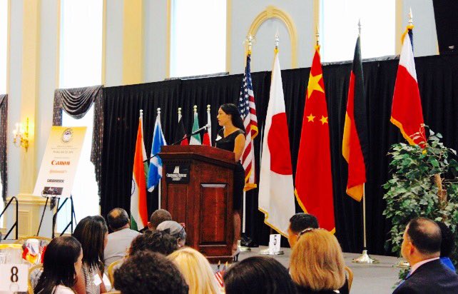 DASforOutreach's tweet photo. An honor speaking today about #EngageAmerica 
@SisterCitiesInt of Newport's annual breakfast https://t.co/zvxZQRo2M3 https://t.co/d8hP1rfo9y