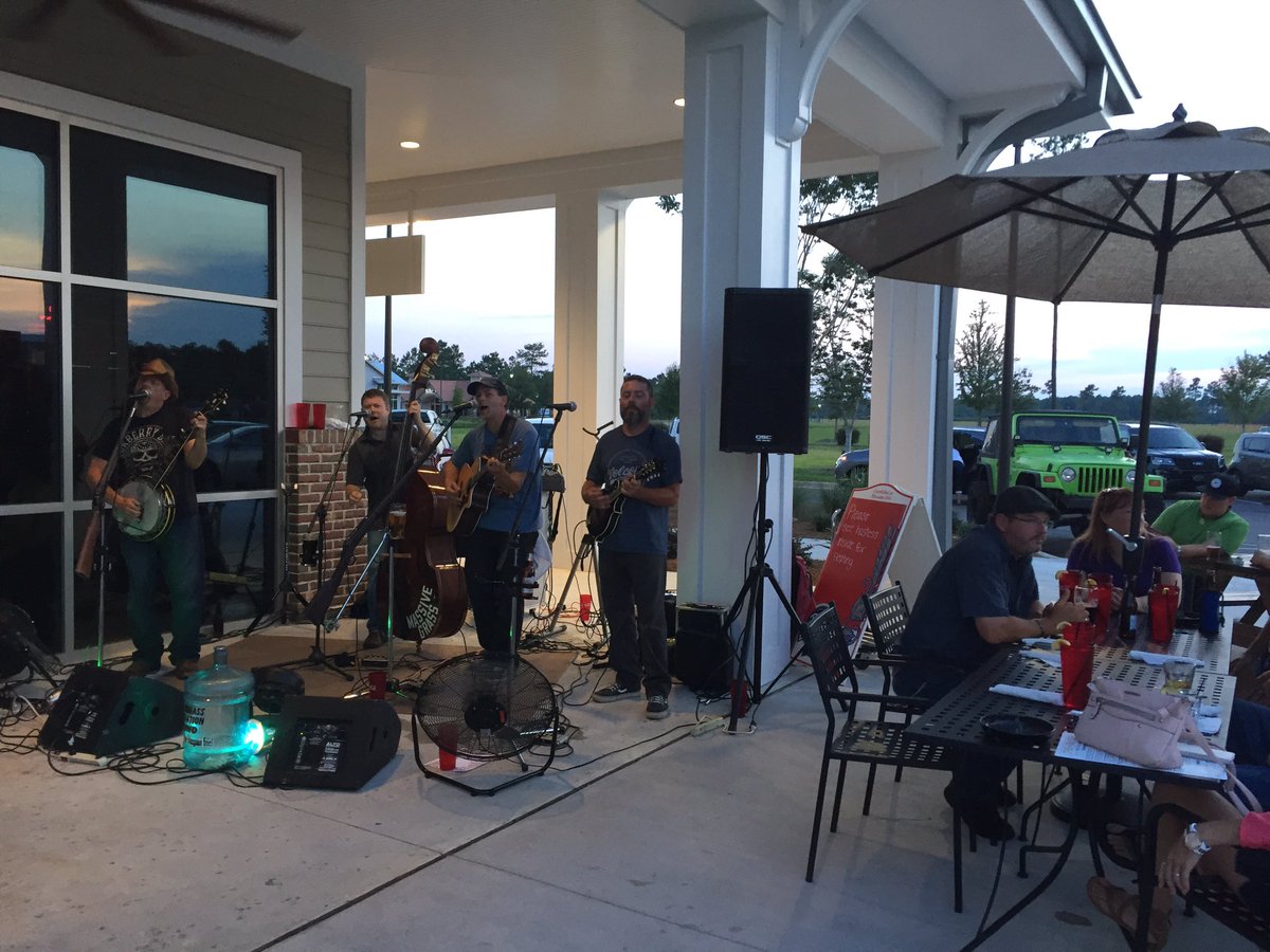 Travel_sandra's tweet photo. #MassiveGrass bluegrass band playing at #TheJoyce in Leland,NC. https://t.co/2laupJ9bkN