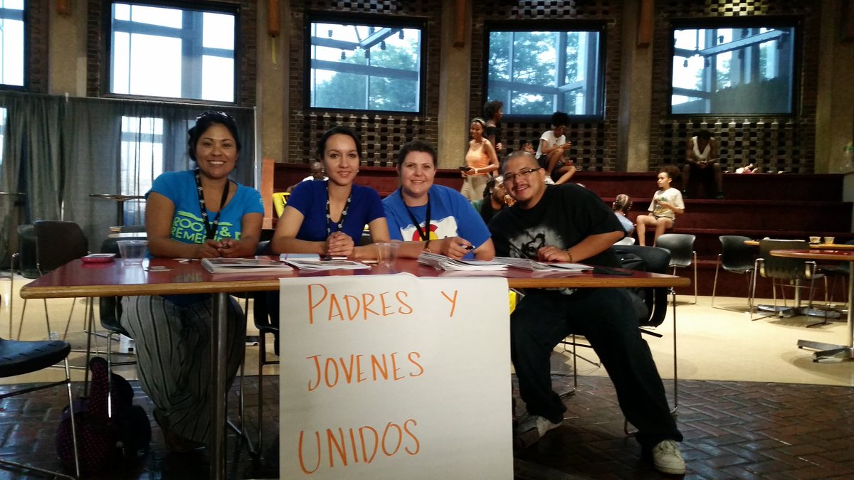 Praxis_Project's tweet photo. Padres y Jovenes Unidos, ready and waiting for their next movement comrade! #RR2016 #RRChicago #ConnectPlotBuild https://t.co/6S7WfdsnH4