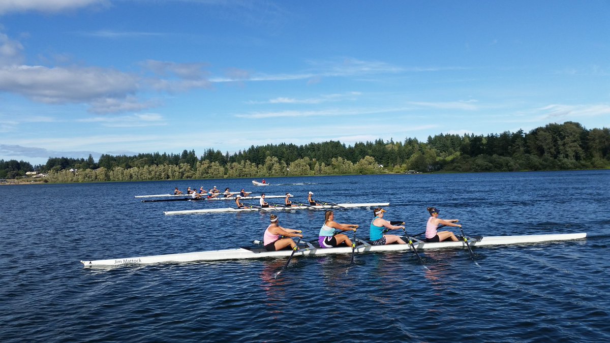 Some great mixed A/B 4x action today, building next year's team!