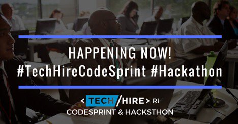 TechHireRI's tweet image. It’s time to #WINALLPRIZES at #TechHireCodeSprint #Hackathon #makeITinRI #SkillsThatPay #code #TechHire #RI