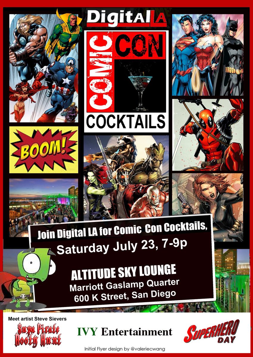 SteveSievers's tweet image. Join us tomorrow night for a #SDCCafterparty FREE RSVP now at eventbrite.com/e/digital-la-c… #SDCC #SDCC2016 @freeconstuffs