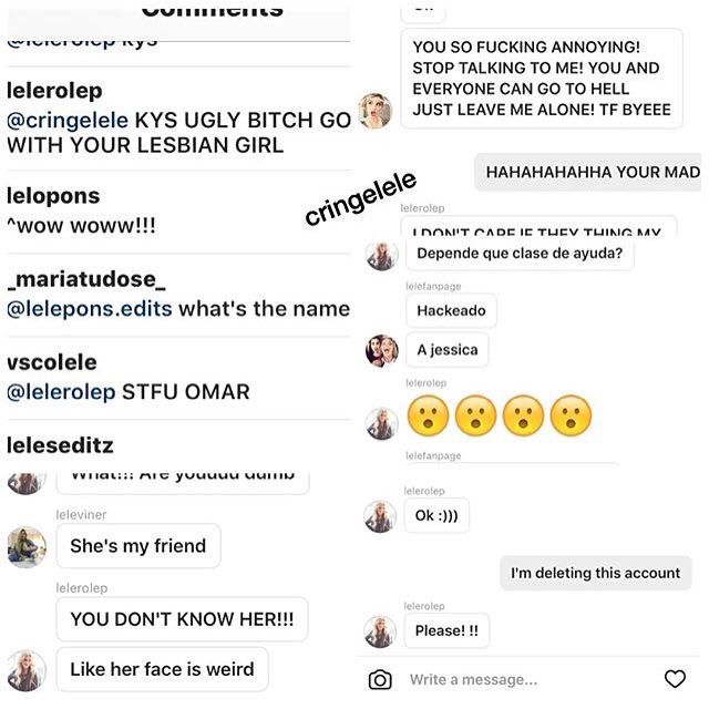 LeleIsOurQueen's tweet photo. @lelepons look what Omar (your favorite Fanpage) is doing to us lelers :/ https://t.co/7CN7ryoQzf