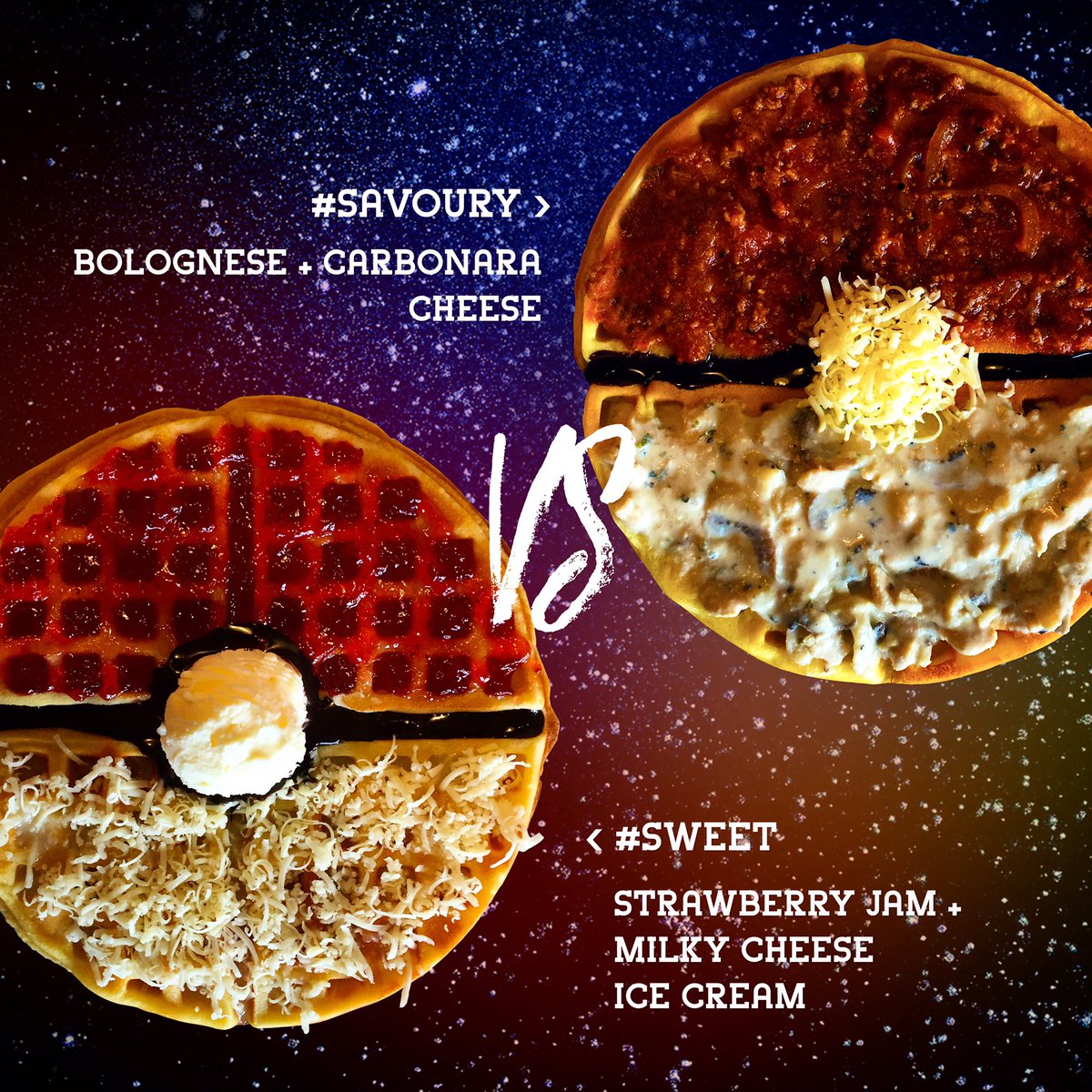 Hello fellow #pokemon trainers! Recharge your energy with these #pokeball #waffles before your #PokemonGO journey!🏃🏻