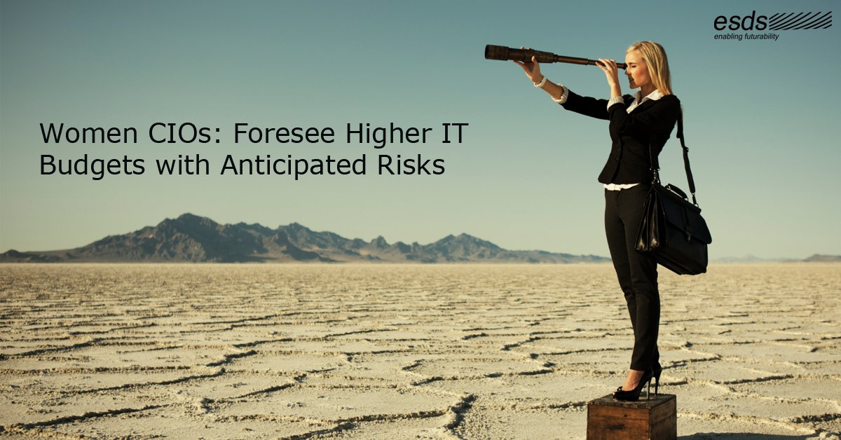ESDSDataCenter's tweet photo. Women #CIOs: Foresee Higher #IT Budgets with Anticipated Risks 
#CloudRedefined 
https://t.co/h1MWgVkqy3 https://t.co/GfchZo5RxV