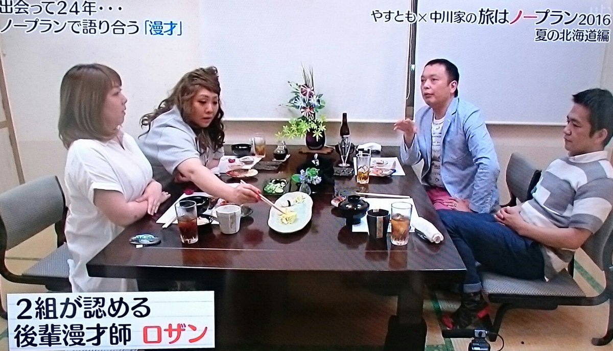 Pulramo ミルヒ Twitterren やすともx中川家の旅はノープラン なう 晩御飯時に漫才について語り合っていて 後輩で誰か良いと思うのは と言う下りでロザンの名前が T T Pulramo ミルヒ Twitterren やすともx中川家の旅はノープラン なう 晩御飯時に漫才について語り合っていて 後輩で誰か良いと思うのは と言う下りでロザンの名前が T T