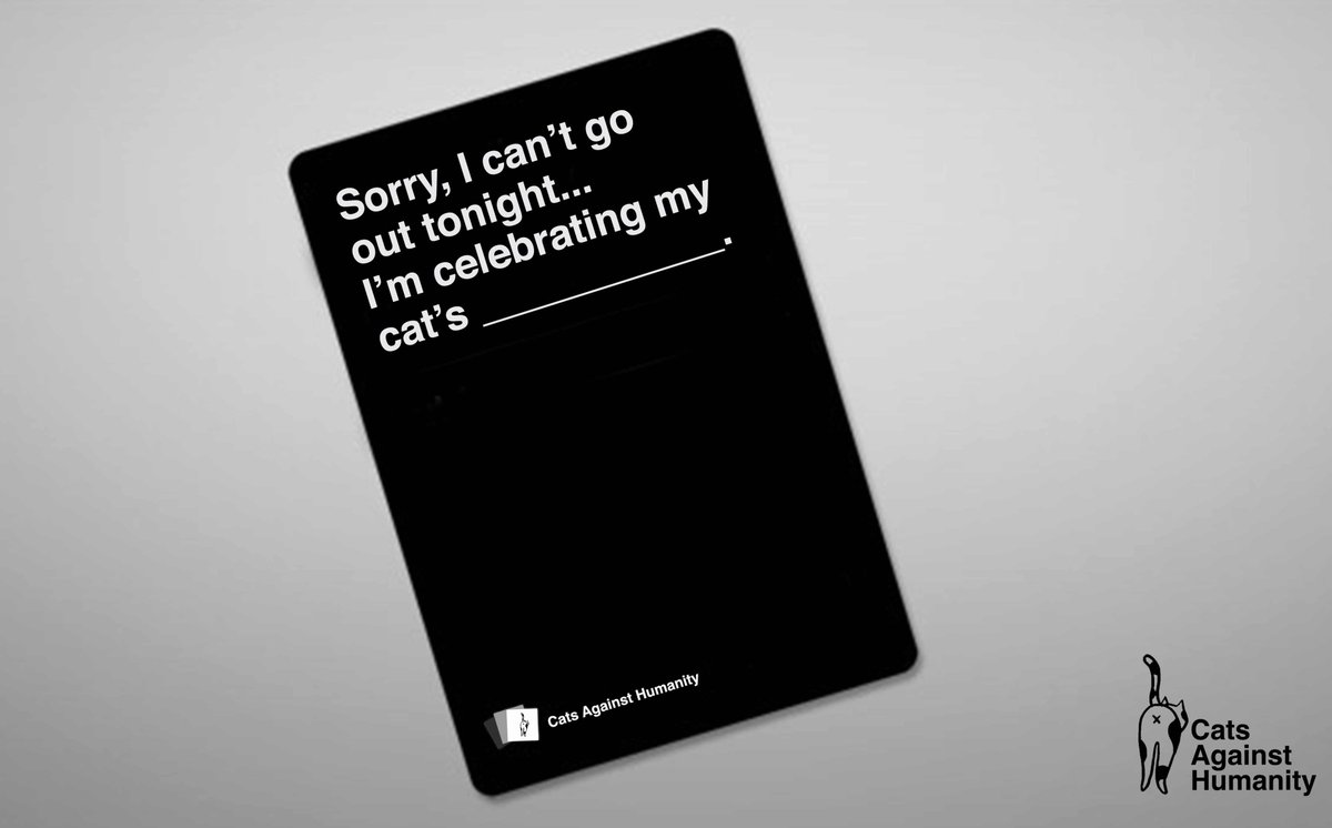 CatsAgainst_'s tweet photo. You're celebrating your cat's ______? #caturday https://t.co/AQH6sNkLUQ