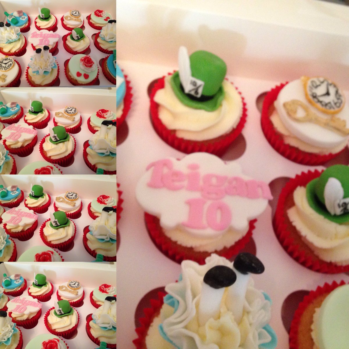 CKCupcakes's tweet photo. #vanilla #cupcakes #birthday #ten #AliceInWonderland https://t.co/EnnN6U5ioi