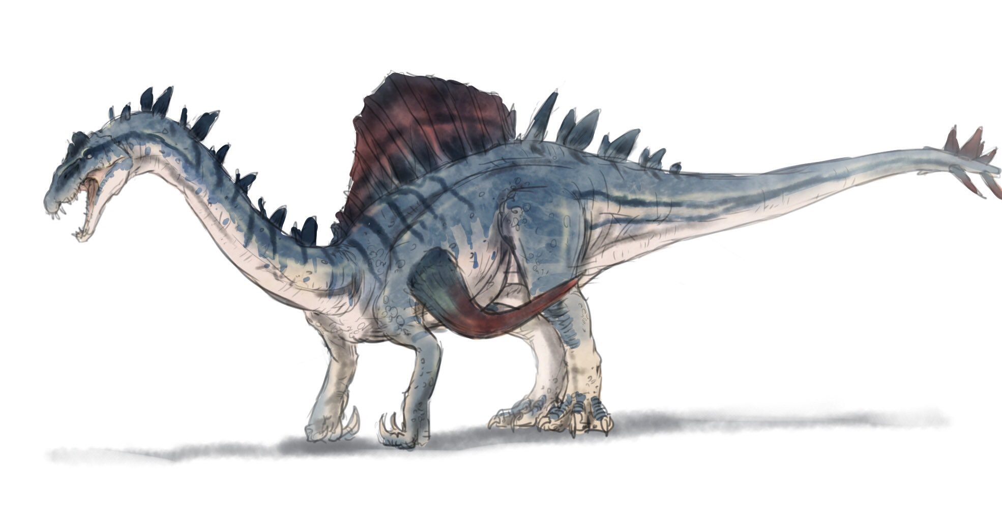 ありヒノコ B ギガントスピノサウルス スピノサウルス スピノフォロサウルス スピノギドラ ギドラ要素はあまりなくなってしまったけどドラゴンっぽさはあると思います T Co Nwvyqrrsyf Twitter