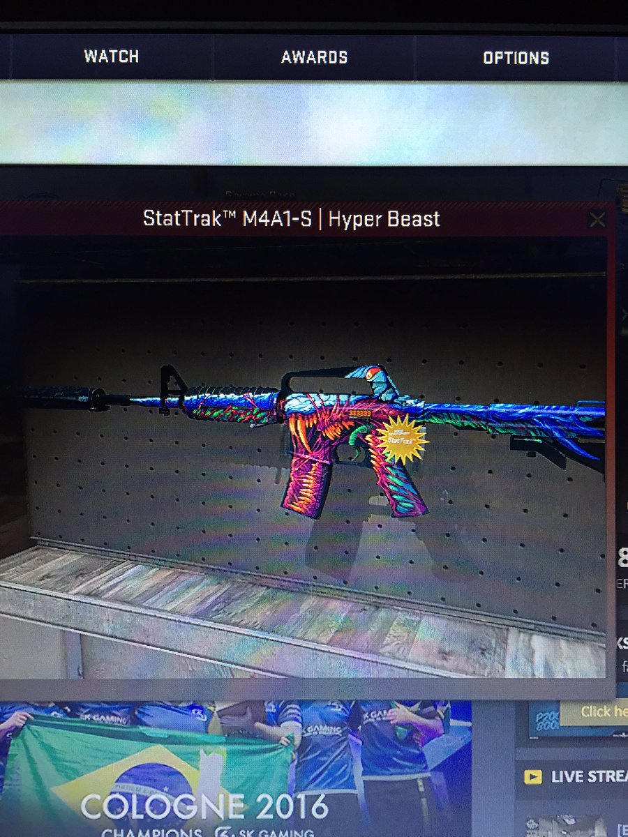 FitzyH1Z1's tweet photo. GIVEAWAY Factory New StatTrak M4A1 Hyper Beast, Follow me and Retweet to enter, Will be drawn on the 26th of July https://t.co/tpp66vQs5E