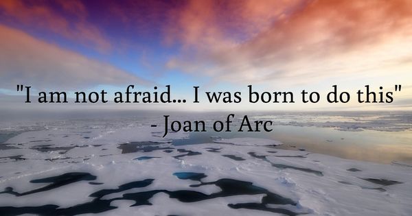 tamcdonald's tweet photo. "I am not afraid... I was born to do this"  
- Joan of Arc 
#CreatingIs  https://t.co/x85oJ4jfjW https://t.co/nDGCr6DfDk